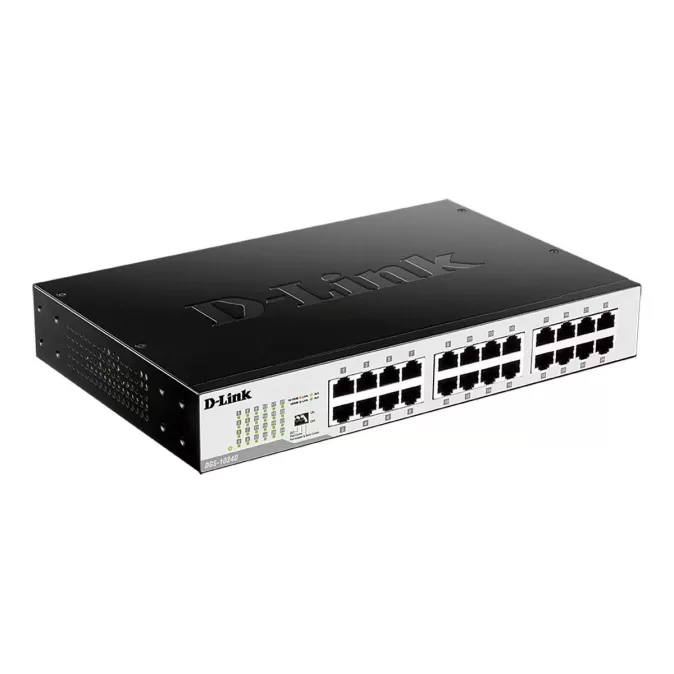 Unmanaged switch D-Link NETWORK 24 Ports SWITCH UNMANAGED 1GB DGS-1024D/I1A Color:black