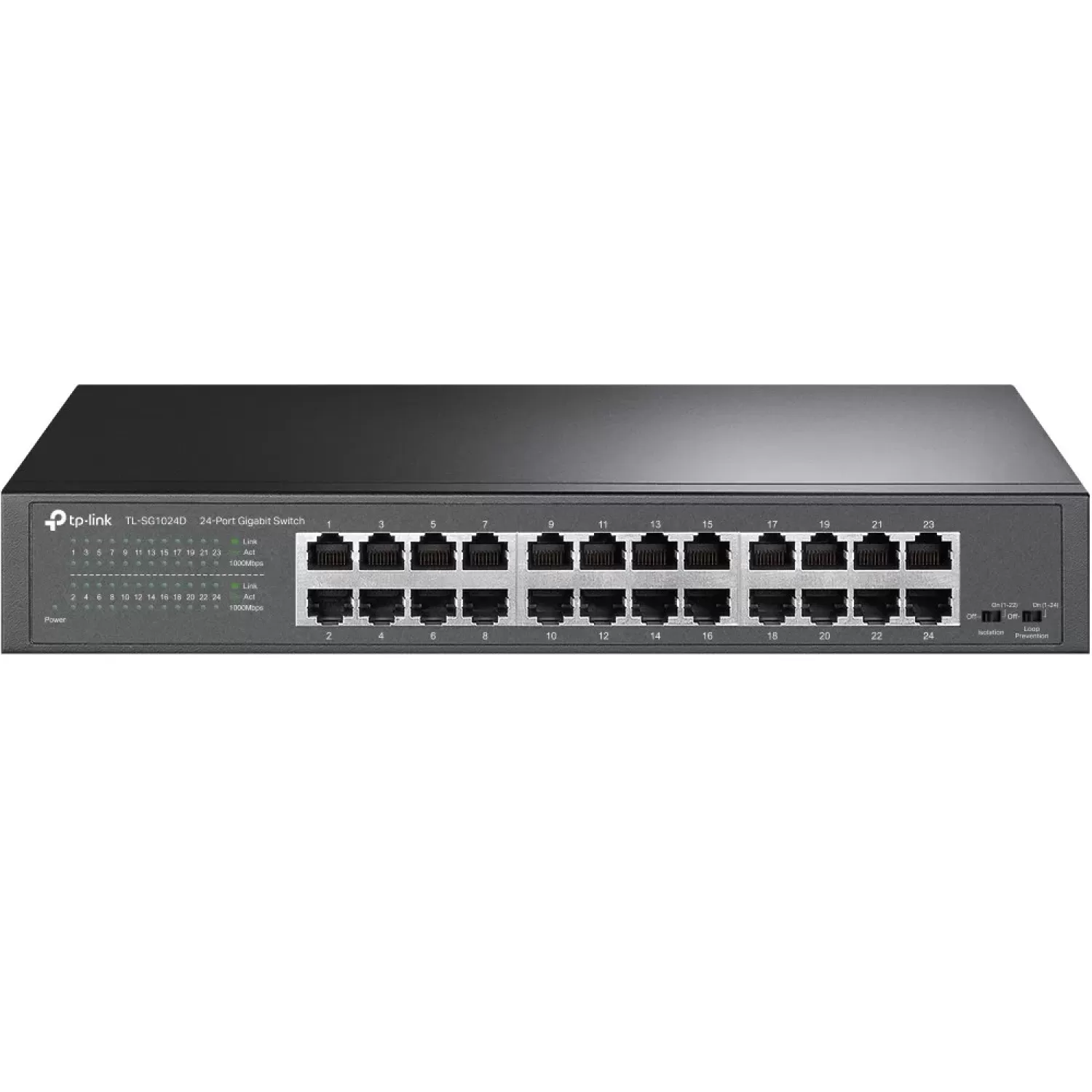 Switch TP-Link TL-SG1024D 24-Port Gigabit Switch SG1024D Color:black