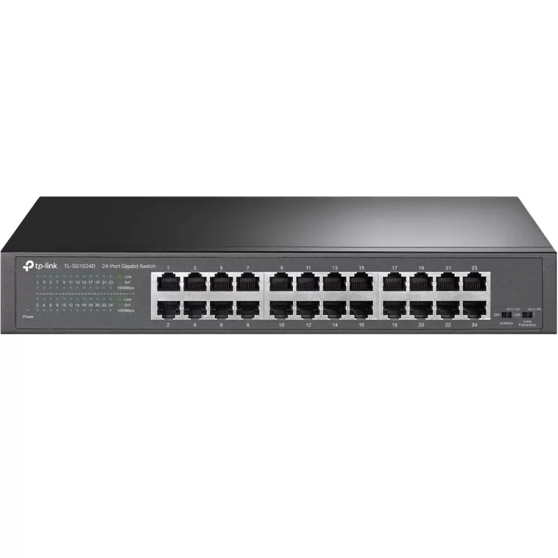 מתג TP-Link TL-SG1024D 24-Port Gigabit Switch SG1024D צבע שחור