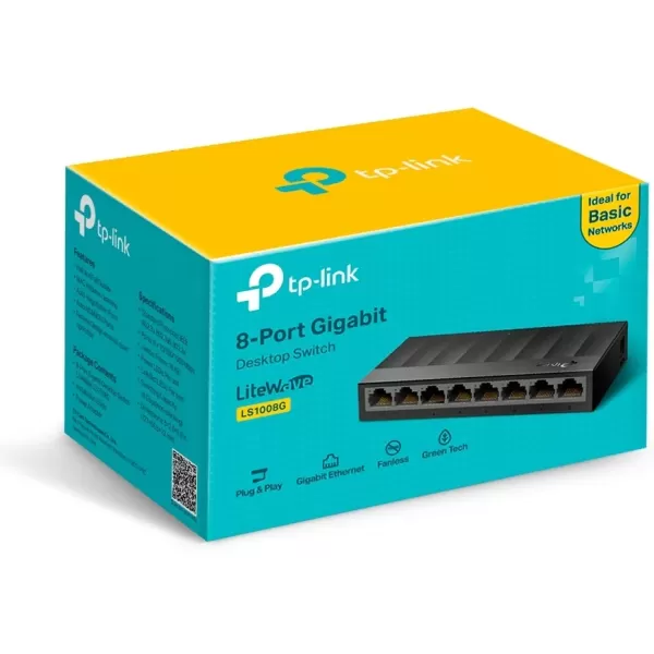Коммутатор TP-Link LS1008G 8-Port Gigabit Desktop Switch TL-LS1008G Коммутатор TP-Link LS1008G 8-Port Gigabit Desktop Switch TL-LS1008G