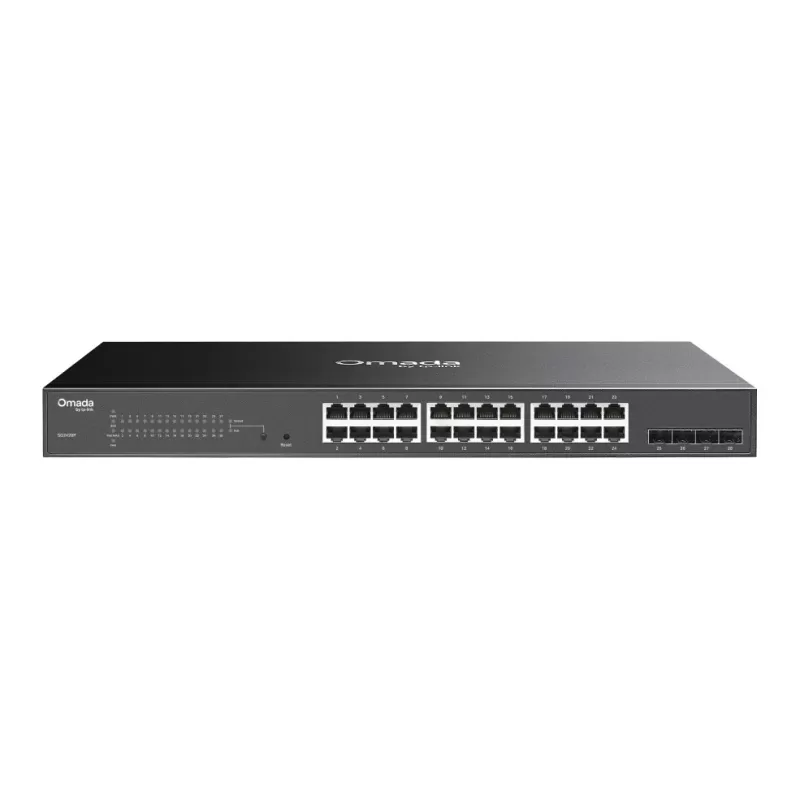 PoE Switch Omada SG2428P 28-Port Gigabit 24x PoE+ SG2428P Color:black