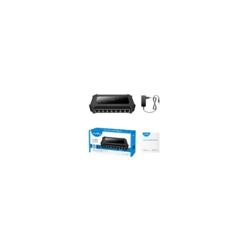 מתג לא מנוהל CUDY GS108D 8PORT Gigabit Switch GS108D-IL צבע שחור