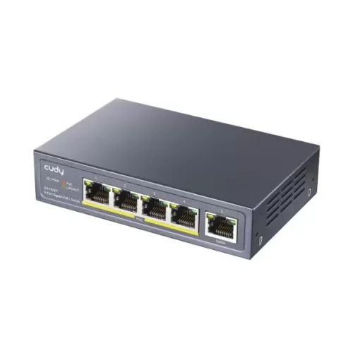 Unmanaged switch CUDY GS1005P 5-Ports Gigabit Unmanaged POE Switch GS1005P-IL Color:black