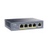 מתג לא מנוהל CUDY GS1005P 5-Ports Gigabit Unmanaged POE Switch GS1005P-IL צבע