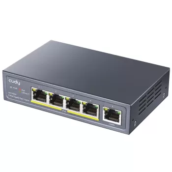 Unmanaged switch CUDY GS1005P 5-Ports Gigabit Unmanaged POE Switch GS1005P-IL Color:black