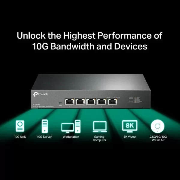 מתג TP-Link TL-SX105 5-Port 10G Switch SX105