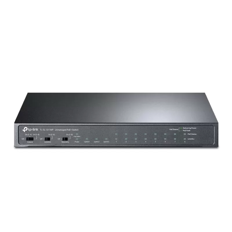 מתג TP-Link TL-SL1311MP 8-Port PoE+ Switch SL1311MP