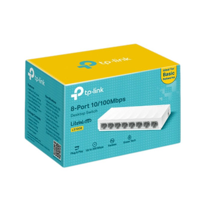 Desktop switch TP-Link LS1008 Color:white Desktop switch TP-Link LS1008 Color:white