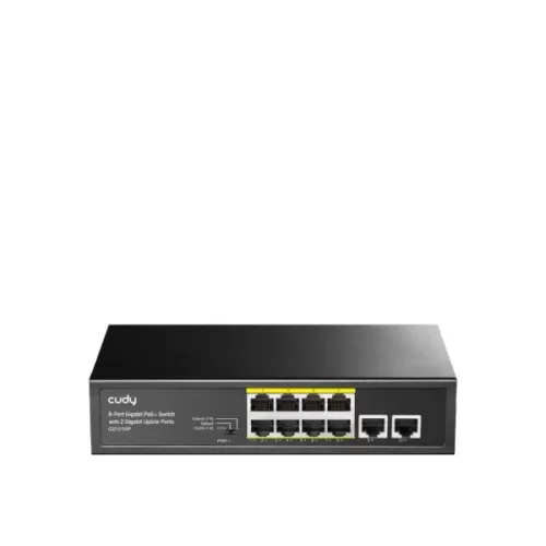 מתג לא מנוהל CUDY GS1010P 8-Ports Gigabit Unmanaged POE Switch GS1010P-IL צבע שחור מתג לא מנוהל CUDY GS1010P 8-Ports Gigabit Unmanaged POE Switch GS1010P-IL צבע שחור