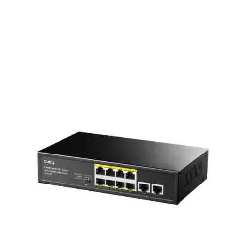 מתג לא מנוהל CUDY GS1010P 8-Ports Gigabit Unmanaged POE Switch GS1010P-IL צבע שחור מתג לא מנוהל CUDY GS1010P 8-Ports Gigabit Unmanaged POE Switch GS1010P-IL צבע שחור