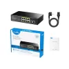 מתג לא מנוהל CUDY GS1010P 8-Ports Gigabit Unmanaged POE Switch GS1010P-IL צבע שחור מתג לא מנוהל CUDY GS1010P 8-Ports Gigabit Unmanaged POE Switch GS1010P-IL צבע שחור