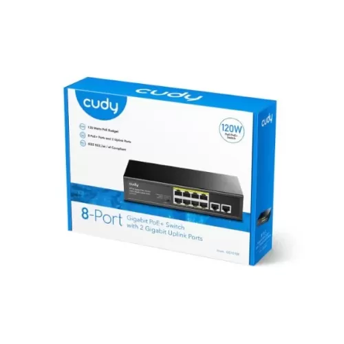 מתג לא מנוהל CUDY GS1010P 8-Ports Gigabit Unmanaged POE Switch GS1010P-IL צבע שחור מתג לא מנוהל CUDY GS1010P 8-Ports Gigabit Unmanaged POE Switch GS1010P-IL צבע שחור