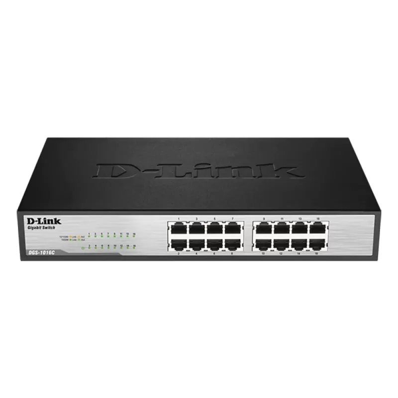מתג D-Link DGS-1016C 16-Port Gigabit Unmanaged Switch DGS-1016C