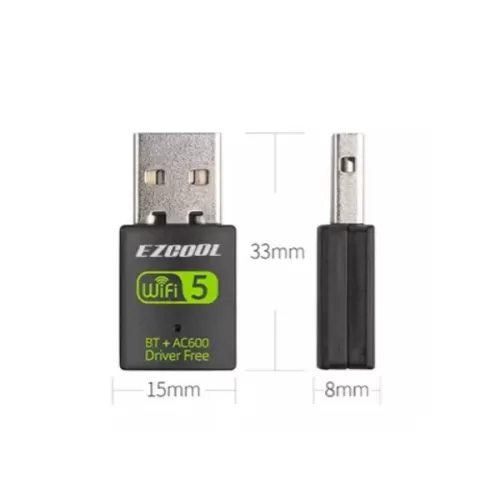 USB Network Card EZCool 600Mbps Dual Band USB WIFI Adapter -BT+ BWA-260