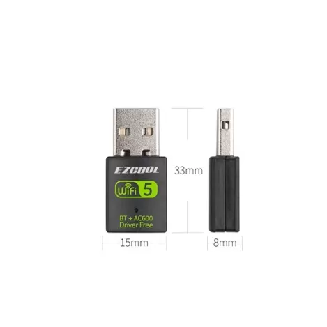 USB Network Card EZCool 600Mbps Dual Band USB WIFI Adapter -BT+ BWA-260