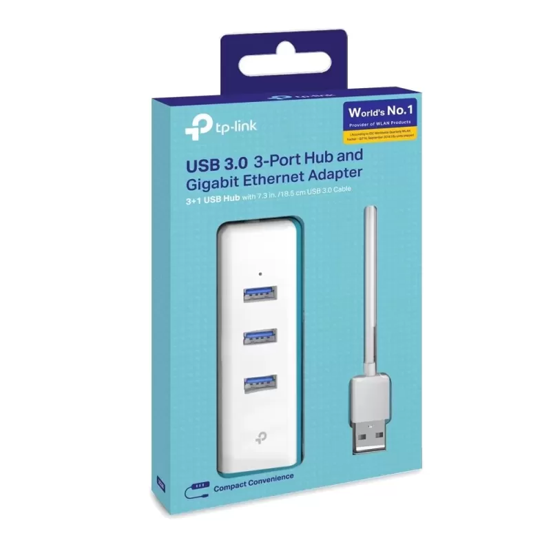 Сетевая Карта USB TP-Link UE330 USB 3.0 to Gigabit Ethernet UE330 Цвет:белый