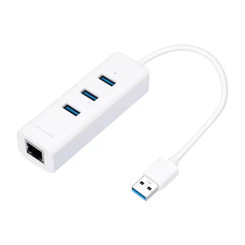 Сетевая Карта USB TP-Link UE330 USB 3.0 to Gigabit Ethernet UE330 Цвет:белый