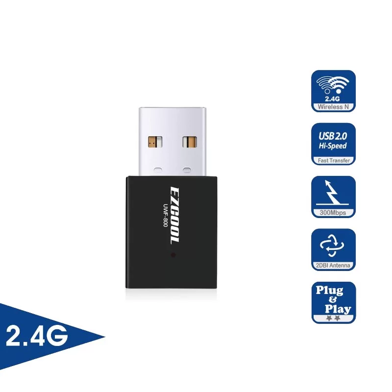 כרטיס רשת USB EZCool WiFi USB Mini Dongle Adapter UWF-800