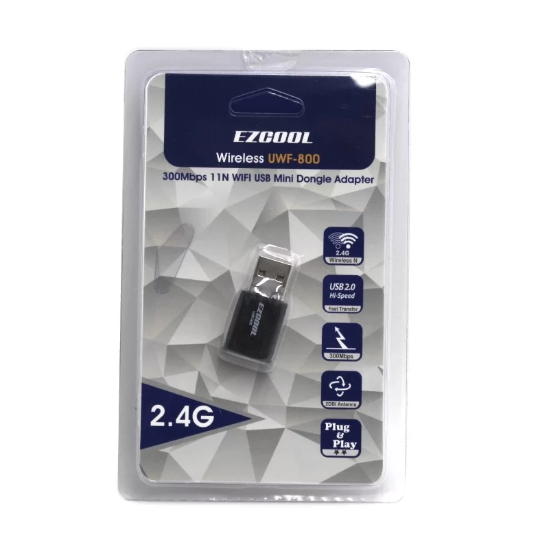 כרטיס רשת USB EZCool WiFi USB Mini Dongle Adapter UWF-800