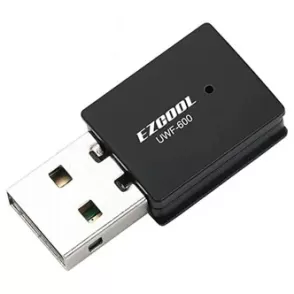 כרטיס רשת USB EZCool UWF-600 AC600 Dual Band UWF-600 צבע שחור כרטיס רשת USB EZCool UWF-600 AC600 Dual Band UWF-600 צבע שחור