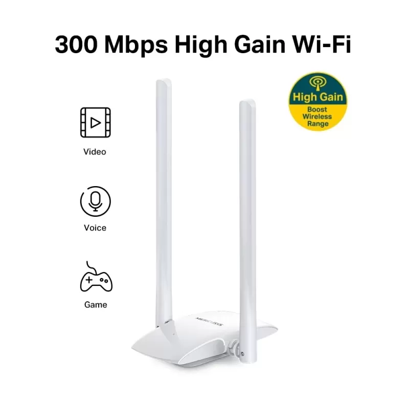 USB Network Card MERCUSYS MW300UH Wireless USB MW300UH Color:white