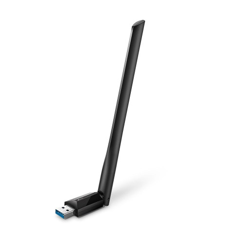 מתאם רשת אלחוטי USB מסדרת NANO עד AC1300 5 GHz Tp-Link Archer T3U Plus צבע שחור..