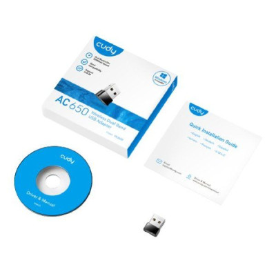 Сетевая Карта USB CUDY AC650 Wireless Dual-Band Mini USB 2.0 WU650
