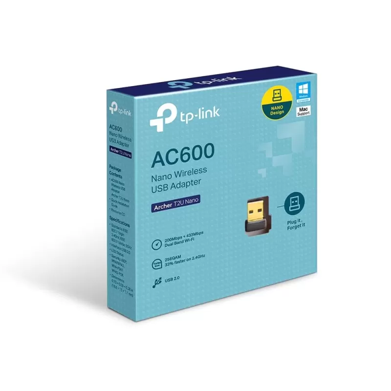 כרטיס רשת TP-Link ARCHER T2U Nano 5GHz