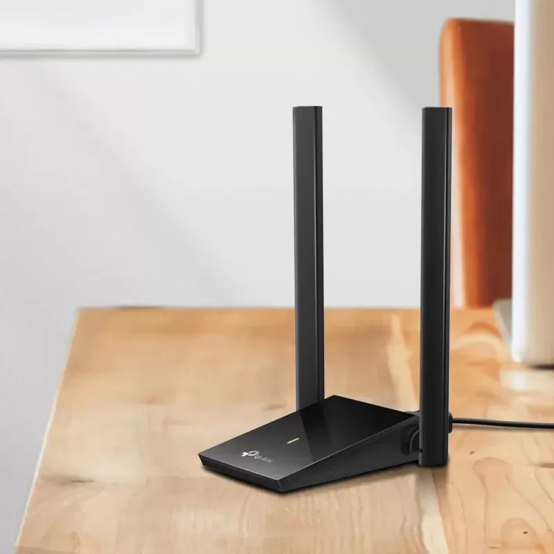 Сетевая Карта USB TP-Link AC1300 Dual Antennas High-Gain Wireless USB Adapter Archer T4U Plus Цвет:чёрный
