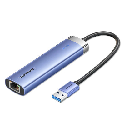 Сетевая Карта USB Vention USB-A to USB-A x3 | LAN 1GB | USB-C | HUB TGFSB Сетевая Карта USB Vention USB-A to USB-A x3 | LAN 1GB | USB-C | HUB TGFSB