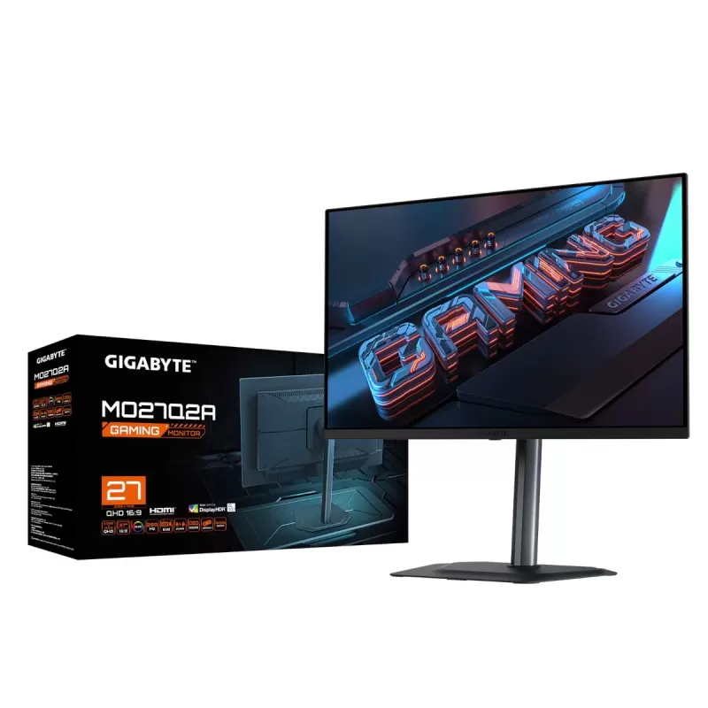 מסך גיימינג Gigabyte MO27Q2A 27" 75Hz QHD OLED צבע שחור
