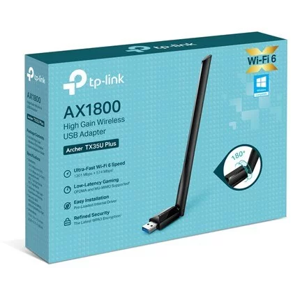 כרטיס רשת USB TP-Link Archer TX35U Plus AX1800 USB Adapter TX35U Plus