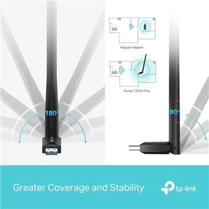 כרטיס רשת USB TP-Link Archer TX35U Plus AX1800 USB Adapter TX35U Plus