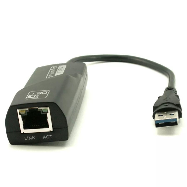 Adapter Gold Touch USB3.0 Gigabit Lan Adapter SU-USB3-LAN-GIGA Color:black Adapter Gold Touch USB3.0 Gigabit Lan Adapter SU-USB3-LAN-GIGA Color:black