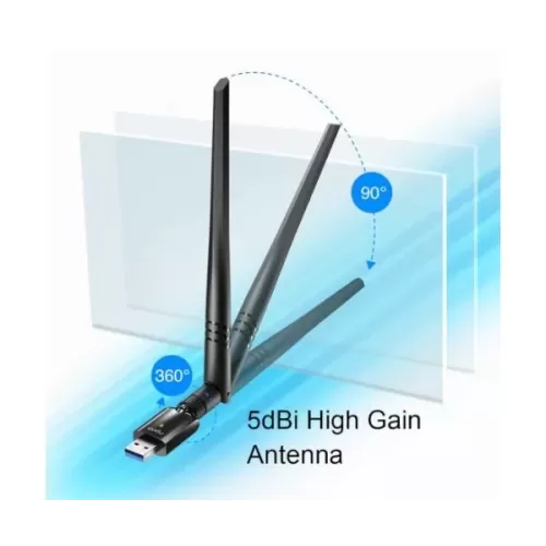 כרטיס רשת USB CUDY AC1300 Dual-Band High Gain Wi-Fi WU1400 CUDY WU1400-IL