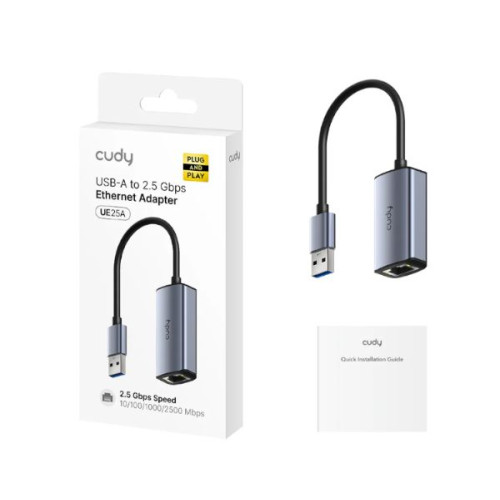 Сетевая Карта USB CUDY USB-A to 2.5 Gbps Ethernet UE25A
