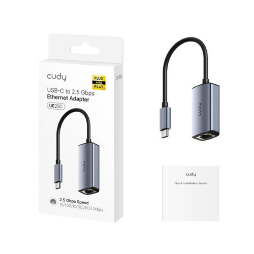 Сетевая Карта USB CUDY USB-C to 2.5 Gbps Ethernet UE25C