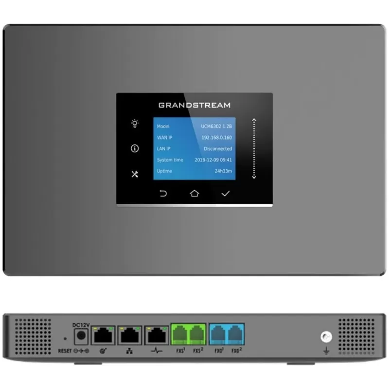 מרכזיית IP Grandstream UCM6302A צבע שחור מרכזיית IP Grandstream UCM6302A צבע שחור