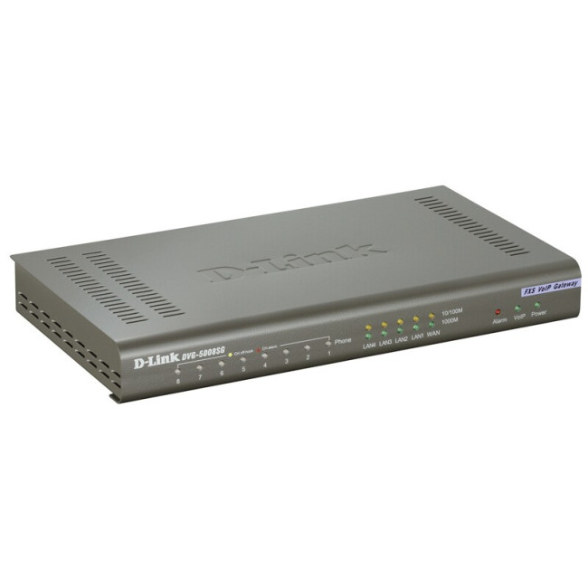Шлюз VOIP Station на 8 портов (8X FXP + 4X Gigabit Lan) D-Link DVG-5008SG