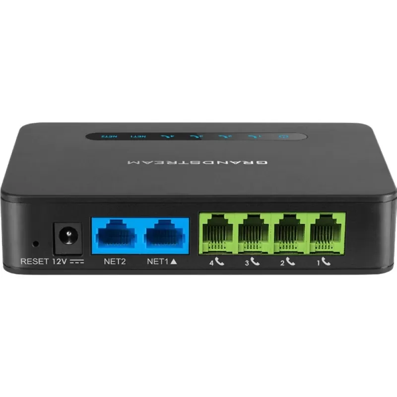 מתאם VoIP Grandstream HT814 V2 HT814V2 צבע שחור