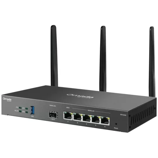Router VPN Omada ER706W AX3000 Wi-Fi 6 Gigabit ER706W Color:black