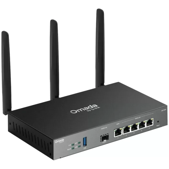 Router VPN Omada ER706W AX3000 Wi-Fi 6 Gigabit ER706W Color:black