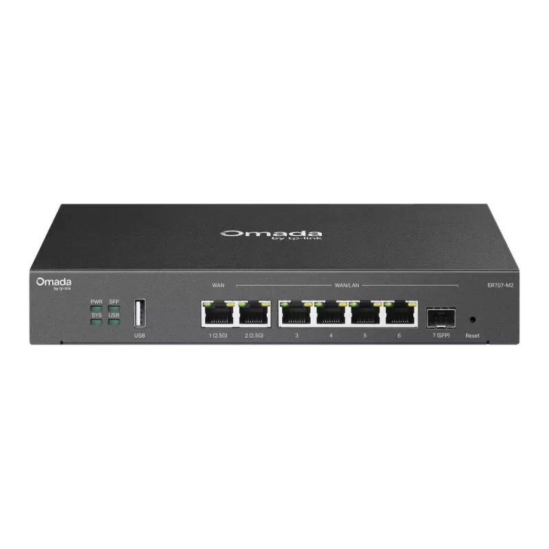 VPN Router Omada ER707-M2 Multi-Gigabit ER707-M2 Color:black VPN Router Omada ER707-M2 Multi-Gigabit ER707-M2 Color:black