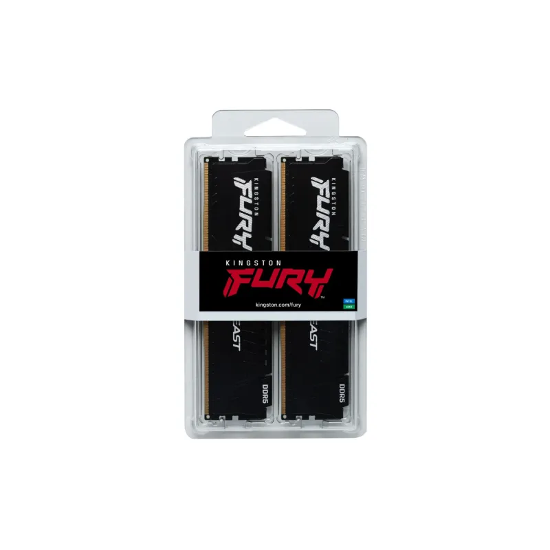 PC Memory Kingston FURY Beast KF556C36BBEK2-32 32GB DDR5 5600MHz 36 1.1V Color:black