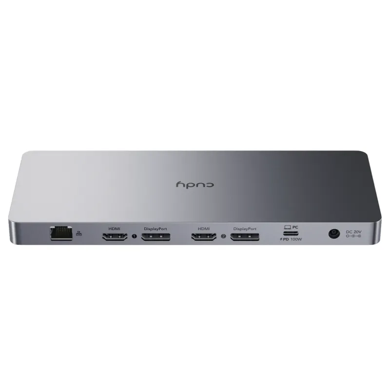 Док-станция CUDY CS700 Dual 4K 10Gbs USB-C PD 100W Docking Station CS700