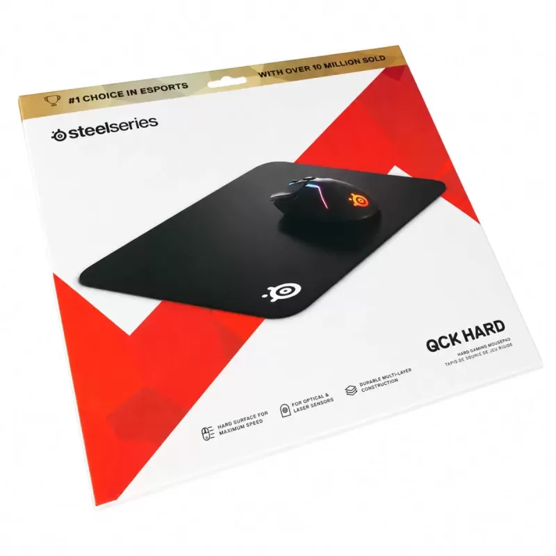 משטח עכבר לגיימינג SteelSeries QcK Hard Pad שחור 63821