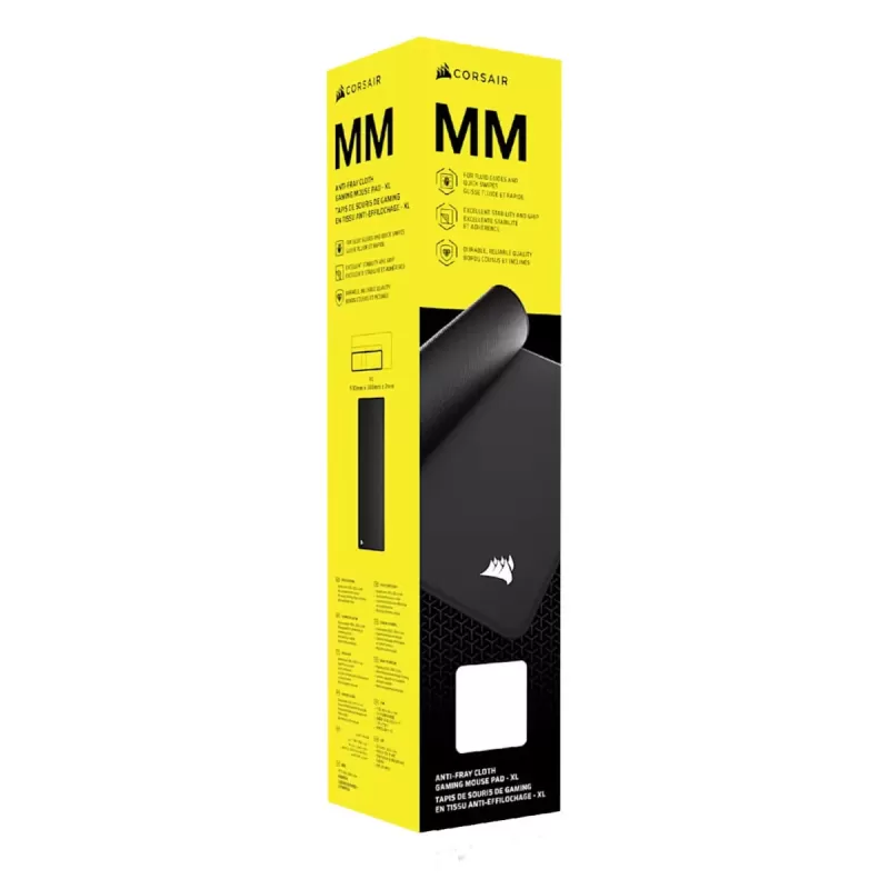 משטח עכבר לגיימינג Corsair MM Anti-fray Cloth Gaming Mouse Pad XL Black CH-941D040-WW