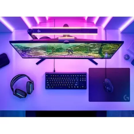 שטיח לעכבר מחשב גיימינג Logitech G240 - Cloth Surface 943-000785 צבע שחור