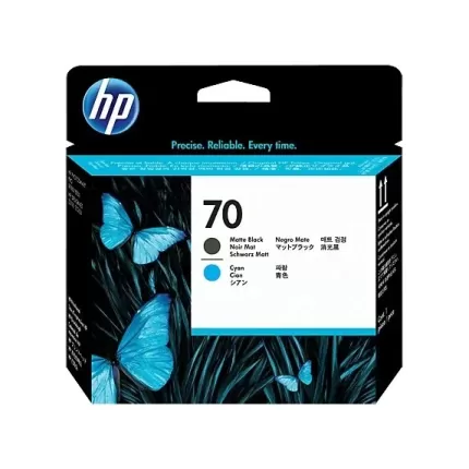 Original Printhead HP 70 black Matte, Cyan C9404A
