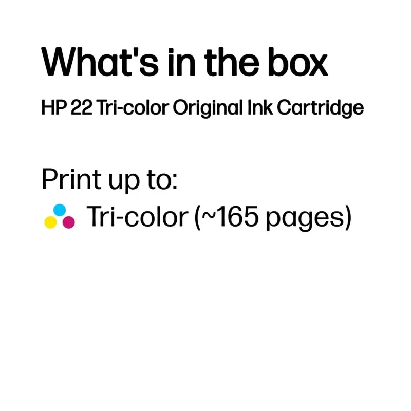 ראש דיו מקורי HP 22 3920/3940 צבעוני C9352AE